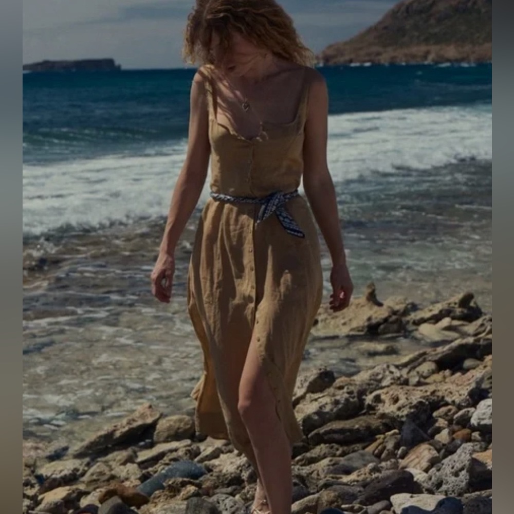 Doen Lantana Dress in Oaken sz m